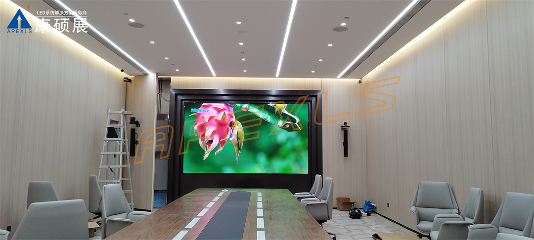 康碩展LED小間距案例，深圳福田聯(lián)豐大廈P1.25顯示屏