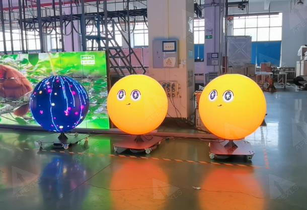 生產車間直徑1米P2.5 LED球形屏產品