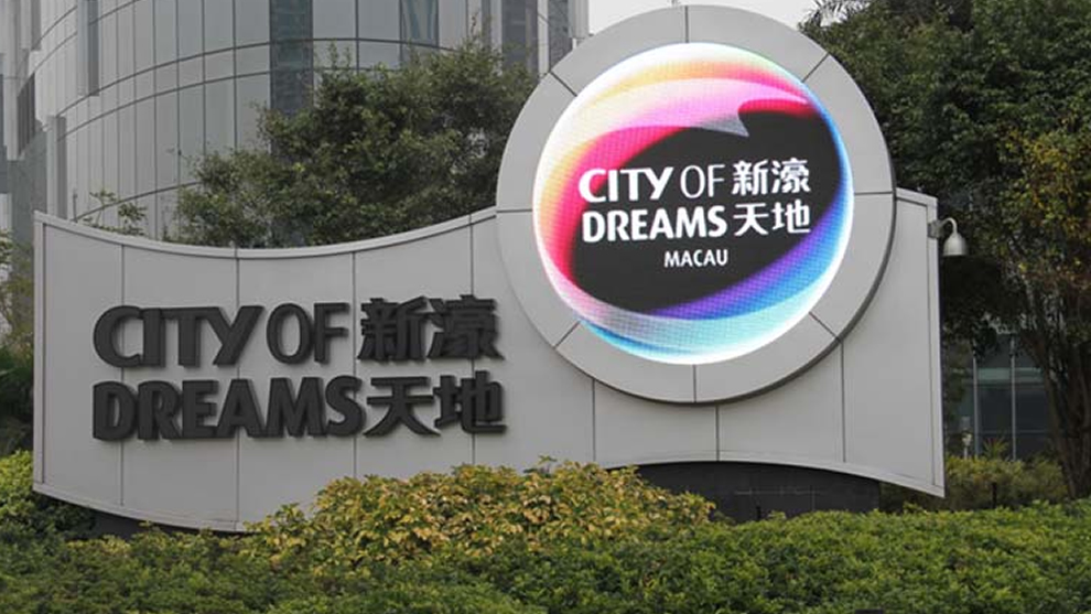 澳門(mén)新濠天地戶外P10MM圓形LED顯示屏